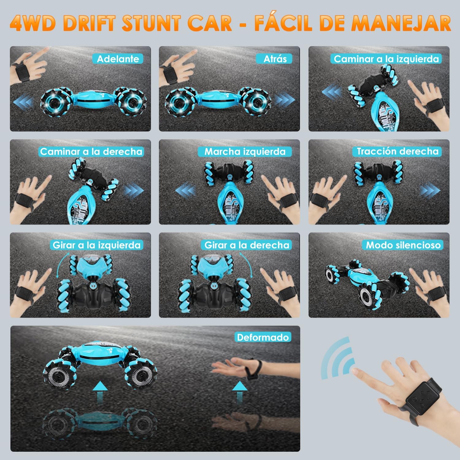 CARRO STUNT CON MANILLA SENSOR